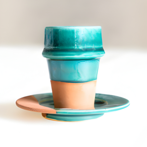 Tasse à café vert bouteille beldi